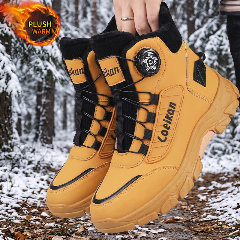Men's Lightweight Winter Work Boots with Warm Lining & Non-Slip Sole