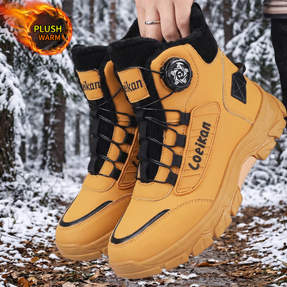 Men's Lightweight Winter Work Boots with Warm Lining & Non-Slip Sole