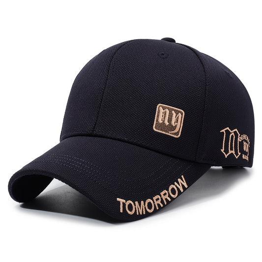 Unisex Pineapple Embroidered Duckbill Cap for Spring and Autumn