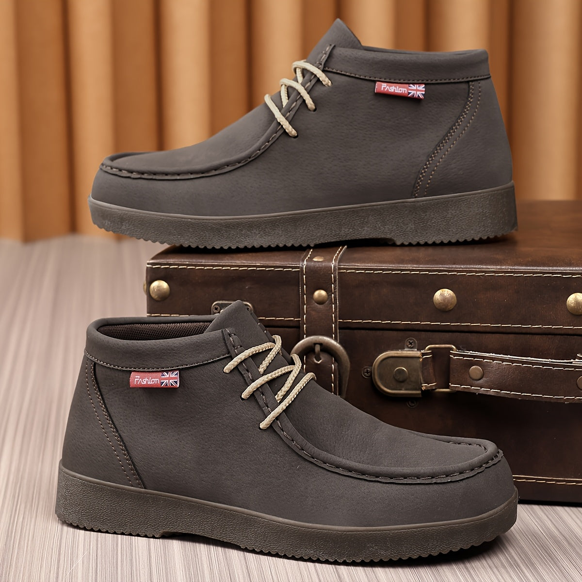 Men's Casual Chukka Boots with Premium TPR Sole for All Seasons