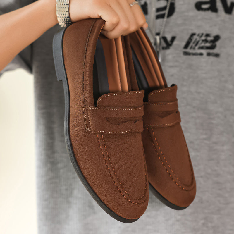 Men's Lightweight PU Leather Loafers Casual Pointed Toe