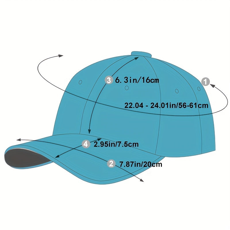 Men's Casual PU Leather Baseball Cap Adjustable Breathable Hat