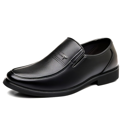 Men's Breathable Split Leather Loafers for Business & Casual