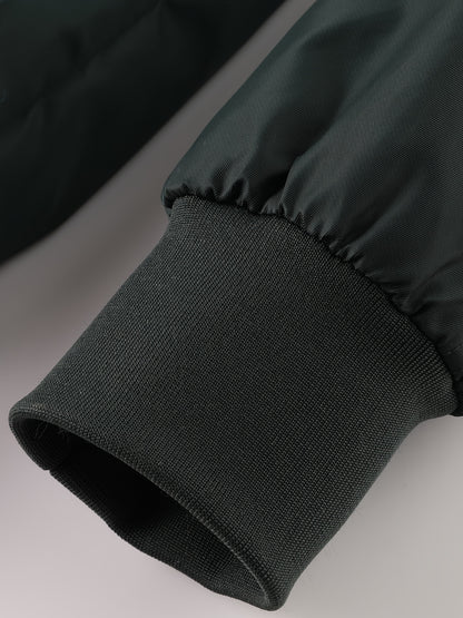 Men's Winter Coat - New Warm Hooded Jacket with Golden Print Accents, Loose Fit Casual Outerwear for Cold Weather, Machine Washable, Thick Comfort Plush Lining