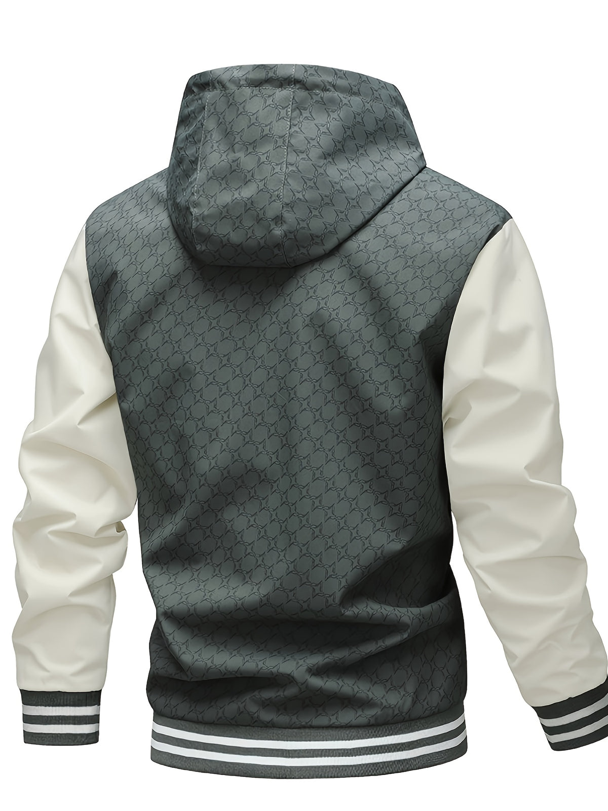 Men's Casual Hooded Windproof Jacket for Spring and Fall