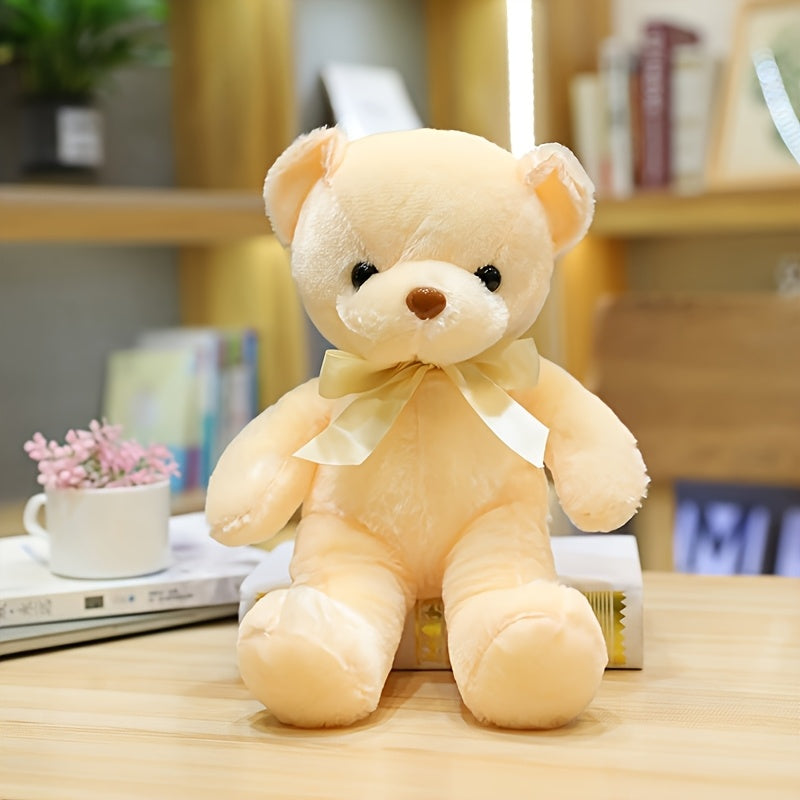 Pet Supplies Teddy Bear Style Design Pet Plush Dog Toy, Purple, Brown, Blue, White, Beige 5 Colors Available, Soft and Comfortable Plush Material, Filled Animal Plush Toys, Softly Filled Animals Hug Companion Toys, Suitable f