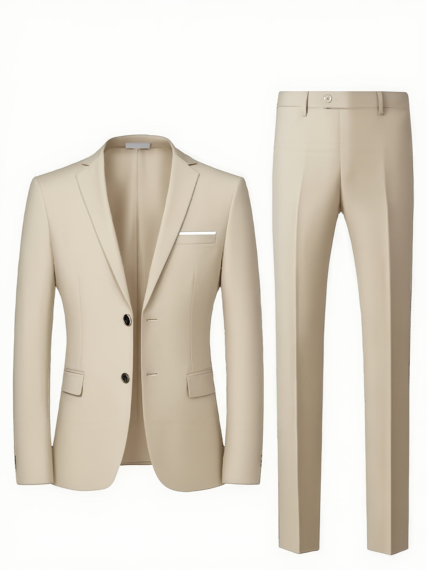 Men's 3-Piece Suit Set for Office & Formal Events
