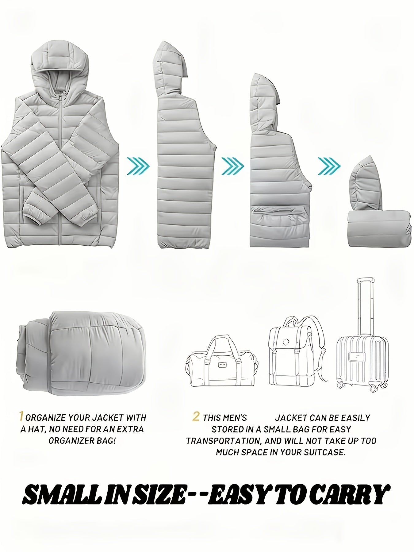 New Men'S Hooded Jacket, Thick And Warm Outerwear, Suitable for Outdoor Sports, Climbing, And Casual Wear in Winter. Features a Ribbed Design, Full Zipper Closure, And a Easy Yet Stylish Look