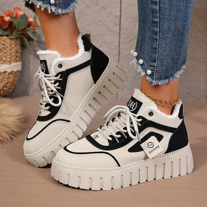 Women'S Winter Snow Boots - Non-Slip TPR Sole, Warm Insulated Cold Weather Shoes with Cushioned Insole - All-Season Outdoor & Everyday Boots for Women - Easy-Clean, Winter Footwear, Durable Traction Footwear, Cold Weather Foo