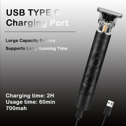 1-Piece/4-Piece Hair & Beauty Set – Rechargeable Electric Hair Clipper, Beard Trimmer, Nose Hair Trimmer, Shaver, Adjustable Length, Ideal for Men's Home Haircuts, Travel, Styling, and Beard Grooming, Perfect Gift for Men