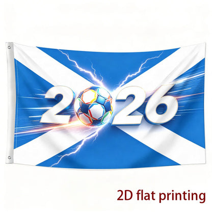 Scotland 2026 Football Flag Single-Sided Polyester Pennant