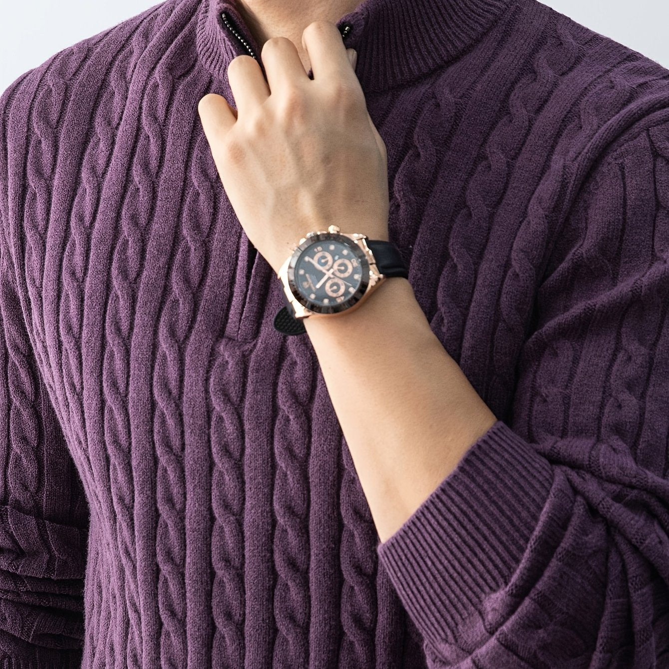New Men'S Christmas Gift: a Thick, Warm, And Cold-Resistant Knitted Sweater with a Cable-Knit Design And a Zippered Collar, Suitable for Both Layering And Wearing Alone, Perfect for Casual And Versatile Outfits