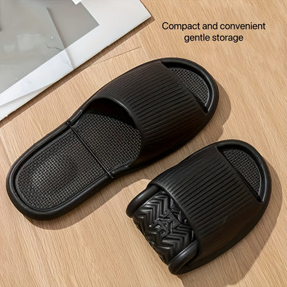 Unisex EVA Casual Summer Slippers with Non-Slip Ribbed Sole