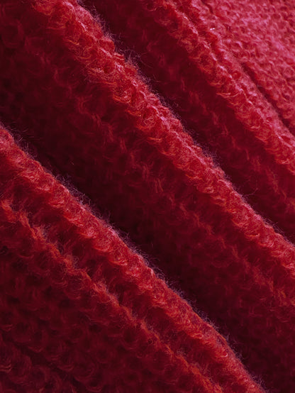 Women's Autumn Winter Sweater V-Neck Sleeveless Pullover with Wide-Leg Pants Elegant Two-Piece Set