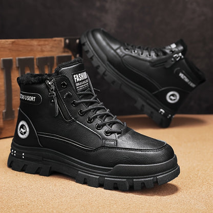 Men'S Stylish Fleece-Lined Snow Boots