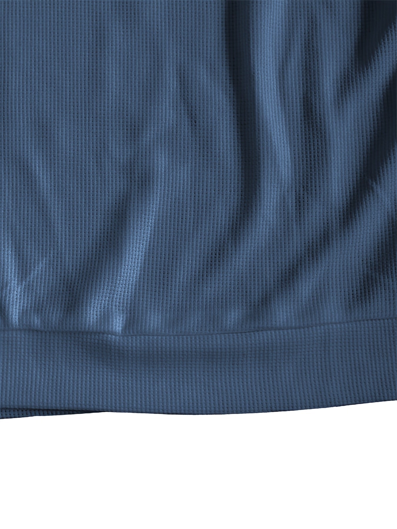 Men'S Long-Sleeve T-Shirt in a Heavy Waffle Knit for Autumn, Perfect for Casual Wear