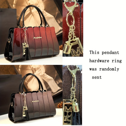 Vintage PU Leather Shoulder Bag with Removable Strap for Women