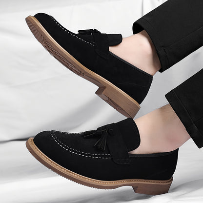 Men's Vintage Tassel Loafers - Casual Business Dress Shoes
