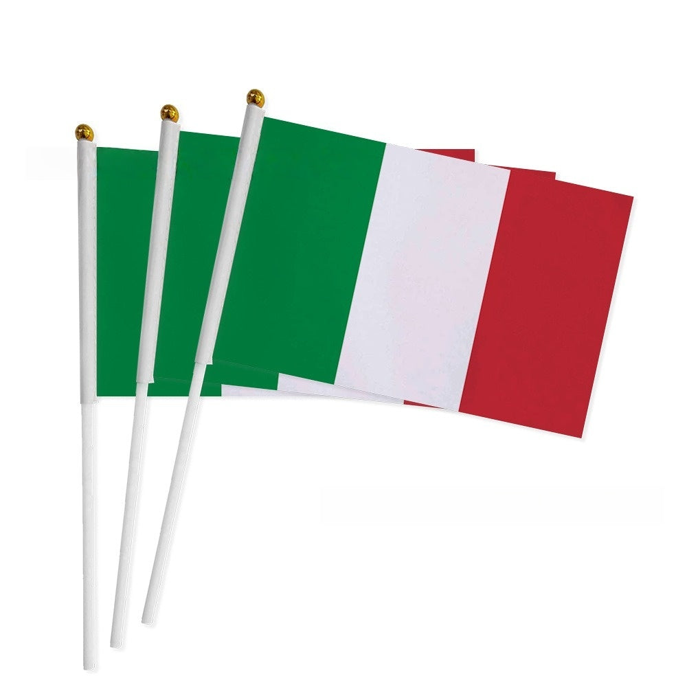 3pcs Portable Hand-Waving Flags for Sports Fans and Events