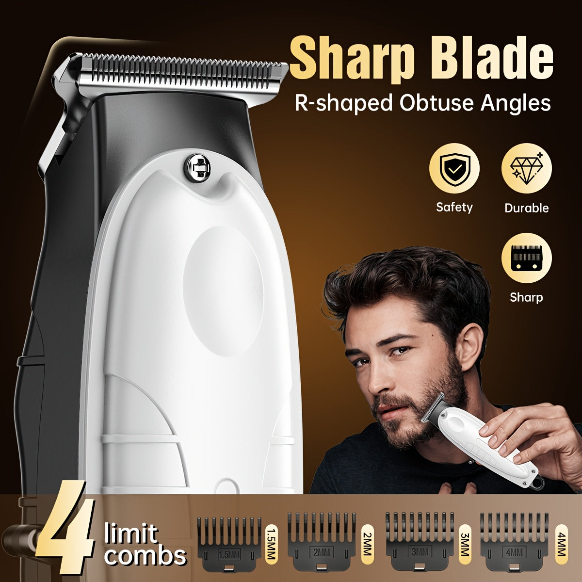 2pcs/3pcs Men's Electric Hair Clipper Set & Beard Trimmer Set. Home-use electric hair clipper + sculpting trimmer + reciprocating shaver. Haircutting, shaving, sculpting, and sideburn trimming. Christmas gift. for home, car, - ayq