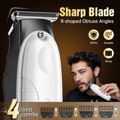 2pcs/3pcs Men's Electric Hair Clipper Set & Beard Trimmer Set. Home-use electric hair clipper + sculpting trimmer + reciprocating shaver. Haircutting, shaving, sculpting, and sideburn trimming. Christmas gift. for home, car, - ayq