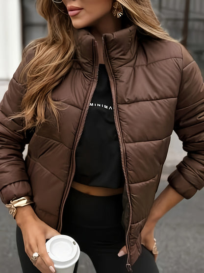 Women's Elegant Heavy Warmth Commuter Jacket - Polyester
