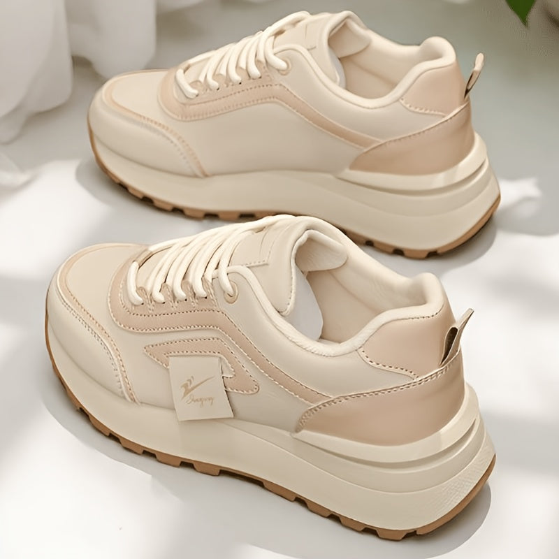 Women's Breathable Lace-Up Running Sneakers for Spring & Autumn