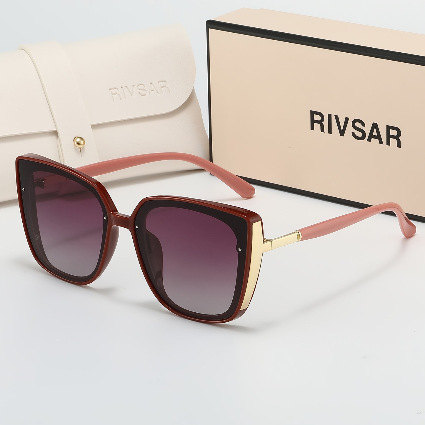 Women's Polarized Cat-Eye Sunglasses Lightweight Durable TAC Lens