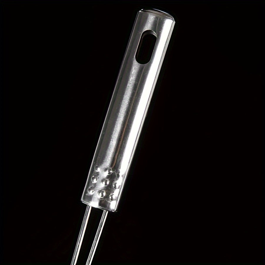 Stainless Steel Strainer Ladle with Handle - Durable Wire Skimmer Spoon for Cooking, Frying & Kitchen Use