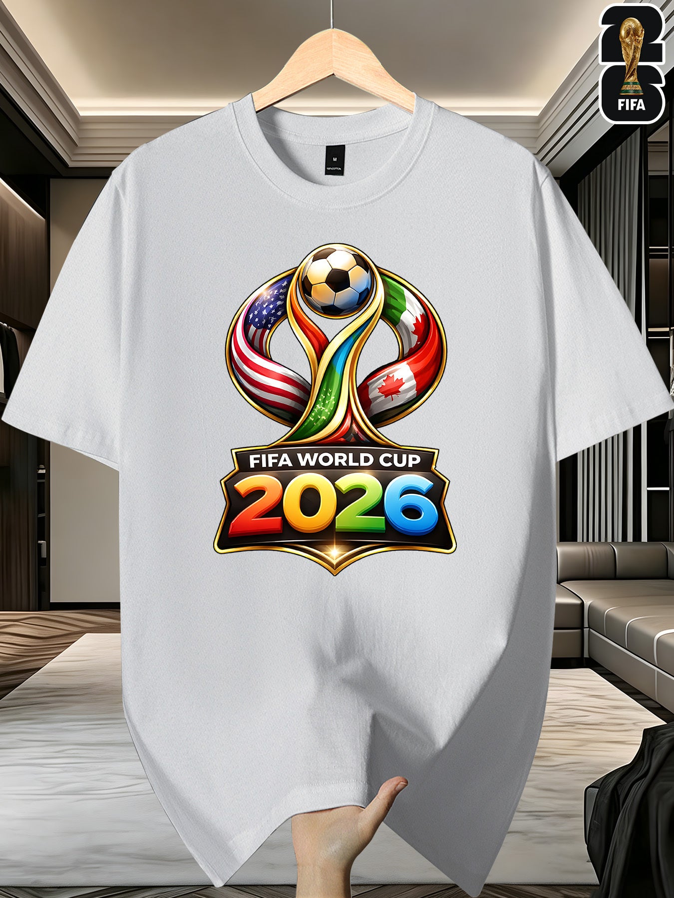 Men's FIFA 2026 World Cup Cotton Blend Casual T-Shirt