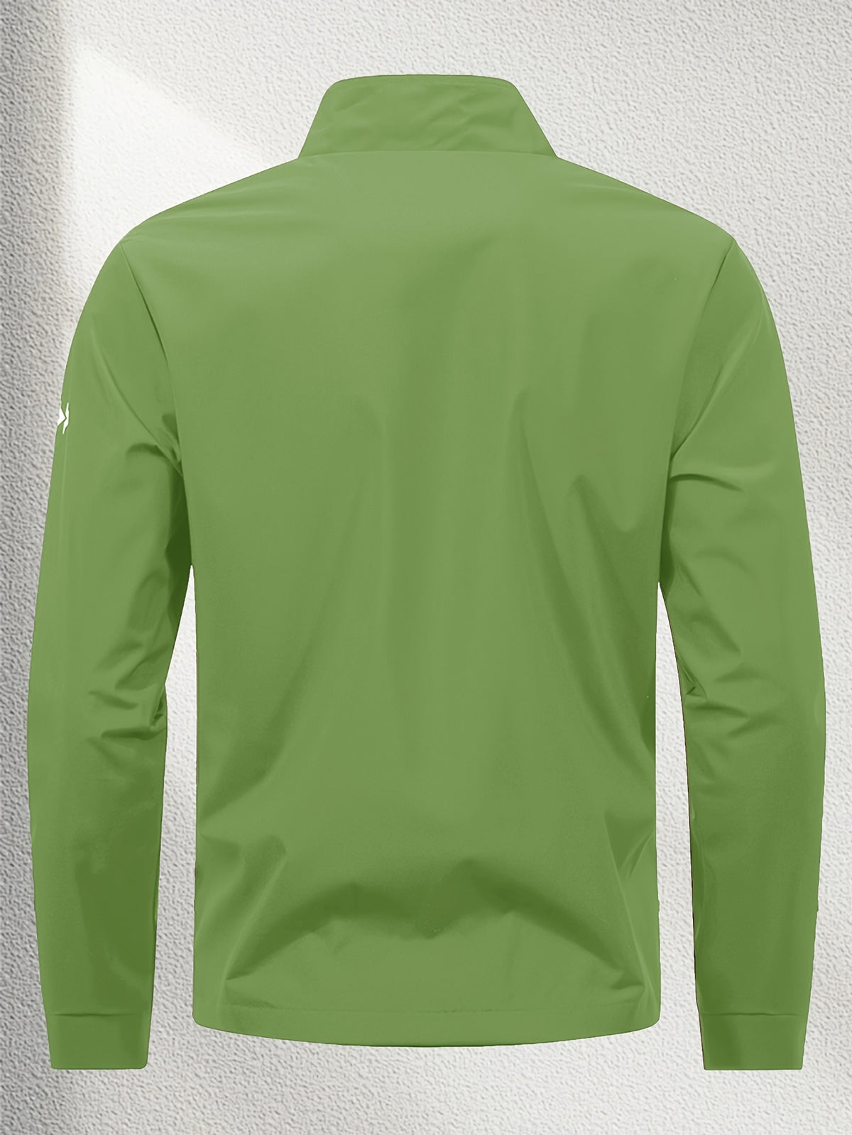 Unisex Casual Sport Bomber Jacket with Stand Collar for Spring-Fall