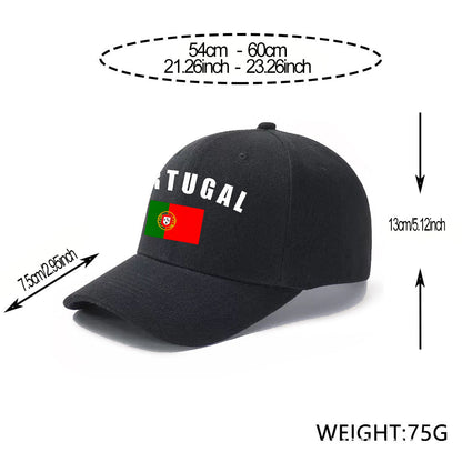 Adjustable Lightweight Baseball Cap with Portuguese Print
