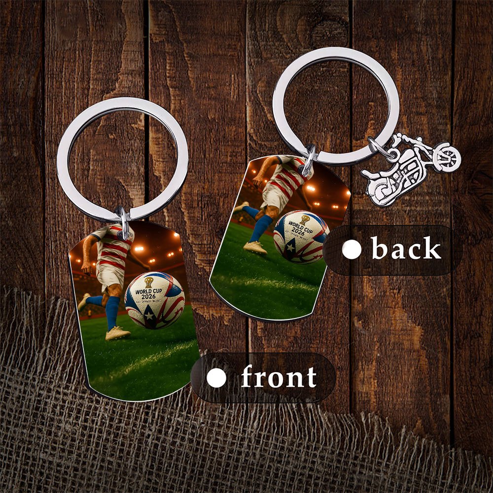 FIFA World Cup 2026 Soccer Keychain Football Player Design