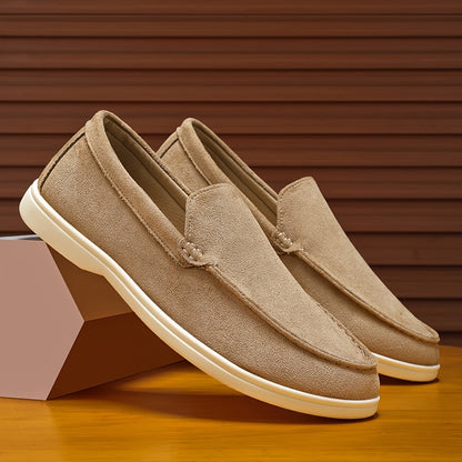 Men's Casual Slip-On PU Shoes Classic Round Toe