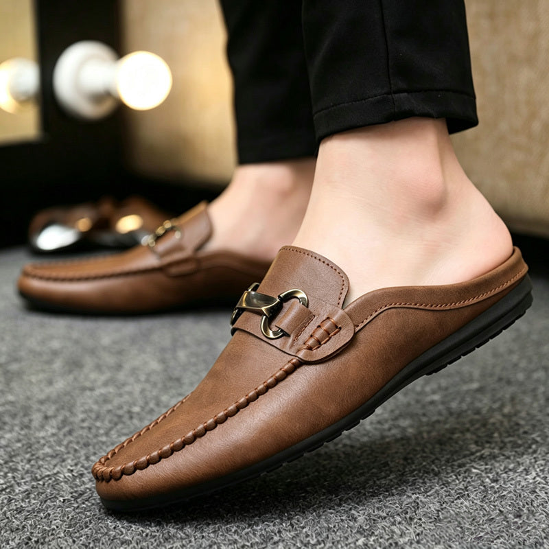 Men's Slip-On Loafers Soft Sole Casual Moccasins Brown Black