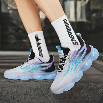 A Pair of Men'S Lightweight Outdoor Walking Shoes, Versatile Sneakers Suitable for Travel And Hiking, Offered in Black, Red, And Light Blue - ayq