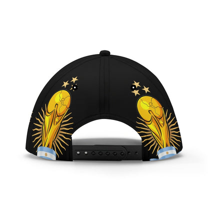 Adjustable FIFA World Cup Baseball Cap with Flag Print