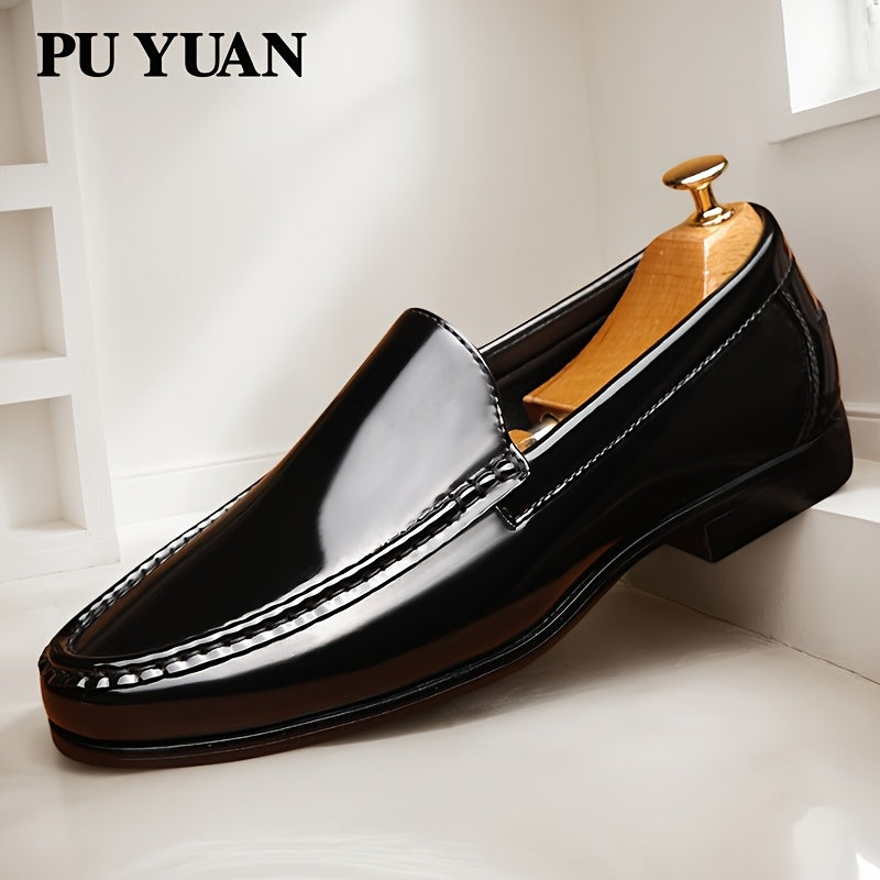 Men's Plus Size Slip-On Loafers with Durable Rubber Sole