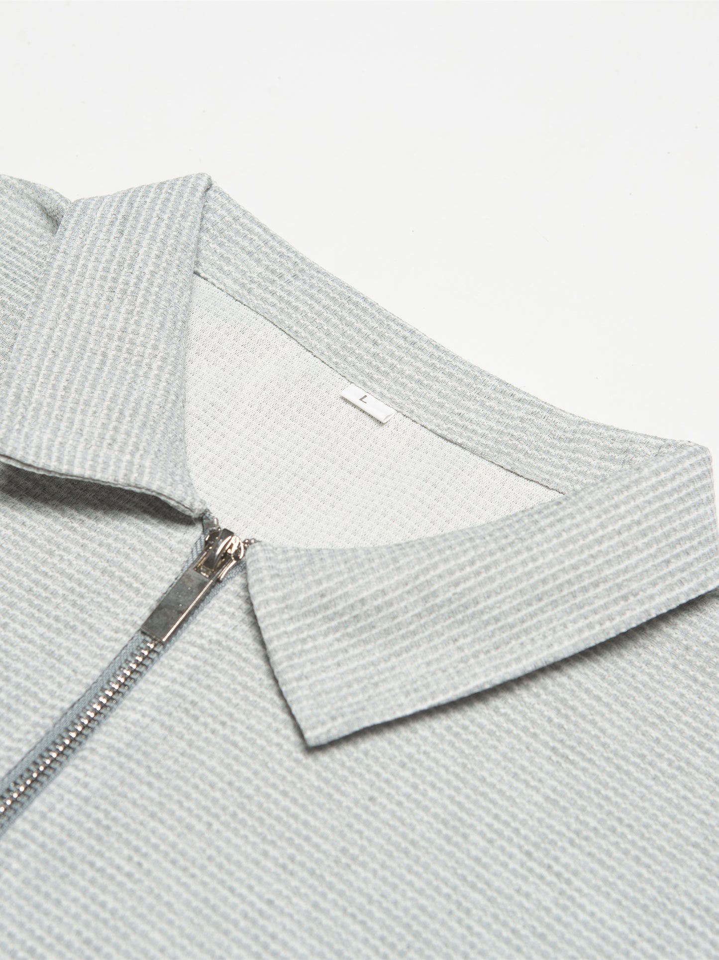 Men's Solid Short Sleeve Zipper Shirt, Casual Male Shirt For Summer Outdoor, Gift For Men - ayq