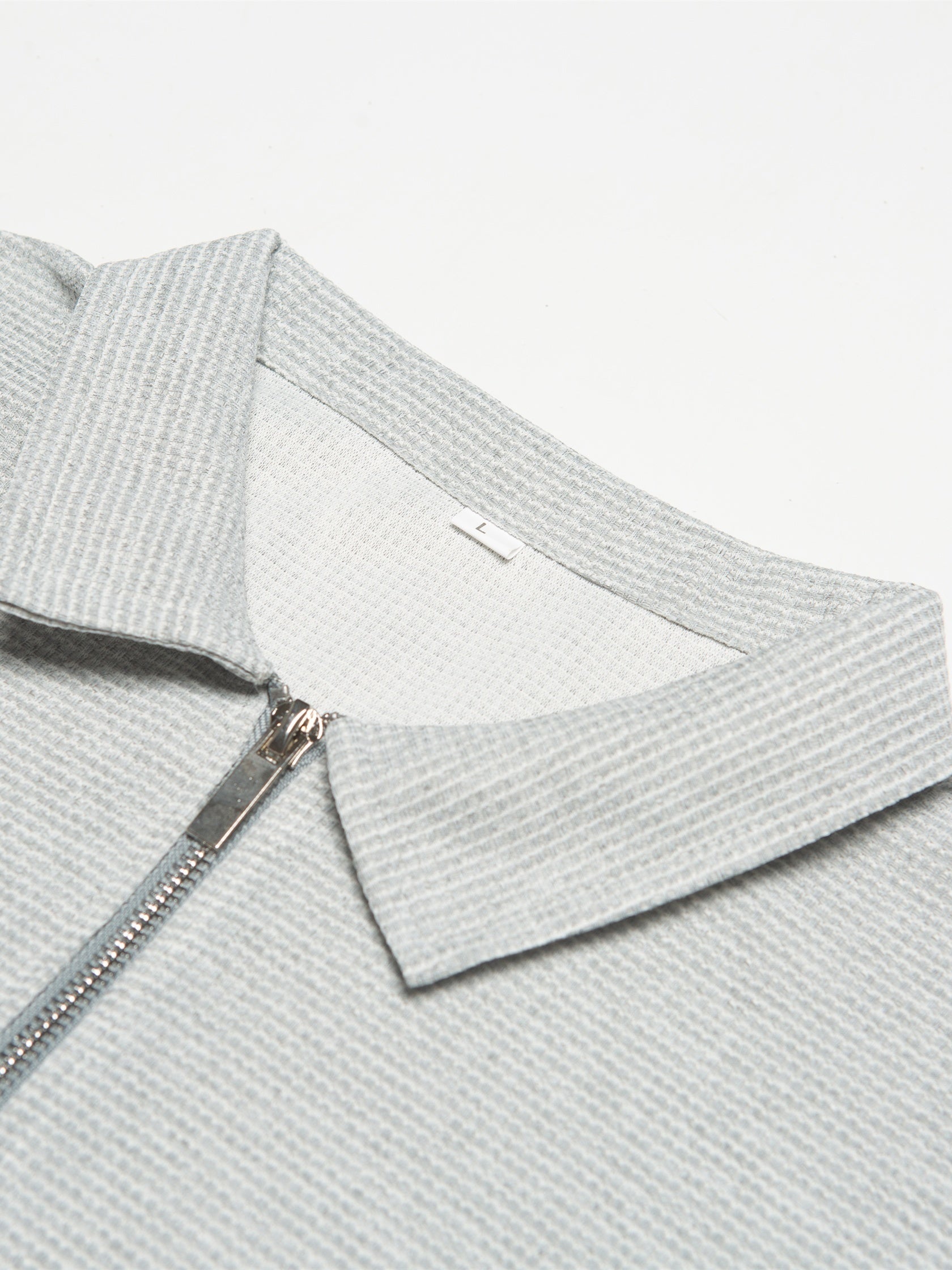 Men's Solid Short Sleeve Zipper Shirt, Casual Male Shirt For Summer Outdoor, Gift For Men - ayq