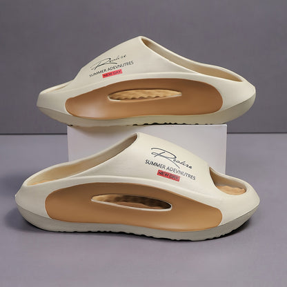 Men's Lightweight EVA Foot Massaging Slippers with Arch Support