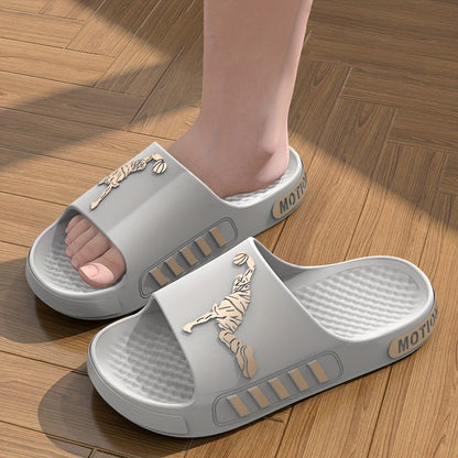 A Pair of EVA Slippers Featuring a Contrasting Sporty Design, with a Cloud-Like Soft And Comfortable EVA Sole. The Minimalist Style Is Fashionable And Versatile - ayq