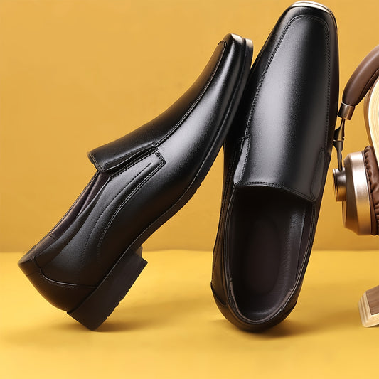 Men's Formal Square Toe Loafers Classic Business Shoes