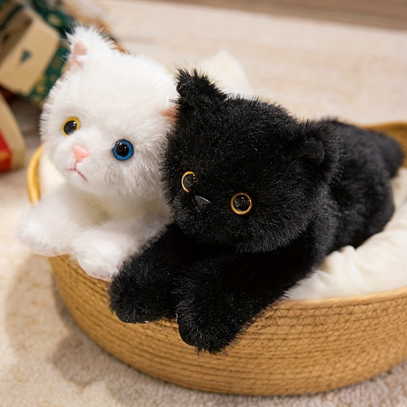 Premium Stuffed Animal Plush Toy Realistic Cat Plush Animals Cute Kitten Plushies Toy Gifts for Boys and Girls