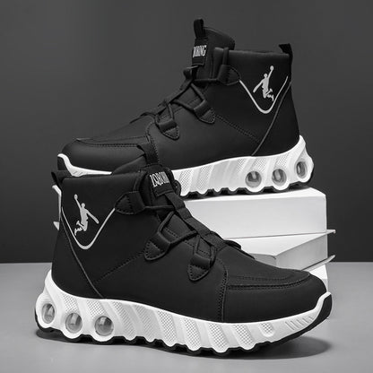 Men's All-Season Outdoor Running Shoes with Durable PVC Sole