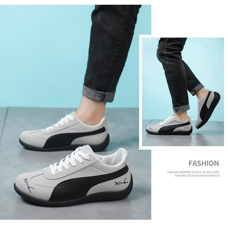 Men's Vintage Casual Loafers Breathable Lace-Up Shoes
