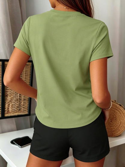 Women’s Casual Short Sleeve T-Shirt & Shorts Set for Spring Summer