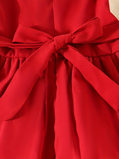 Loleta Girls' Princess Dress with Fleece Lining, Winter Maid for Little Girls, Party Outfit in College Style