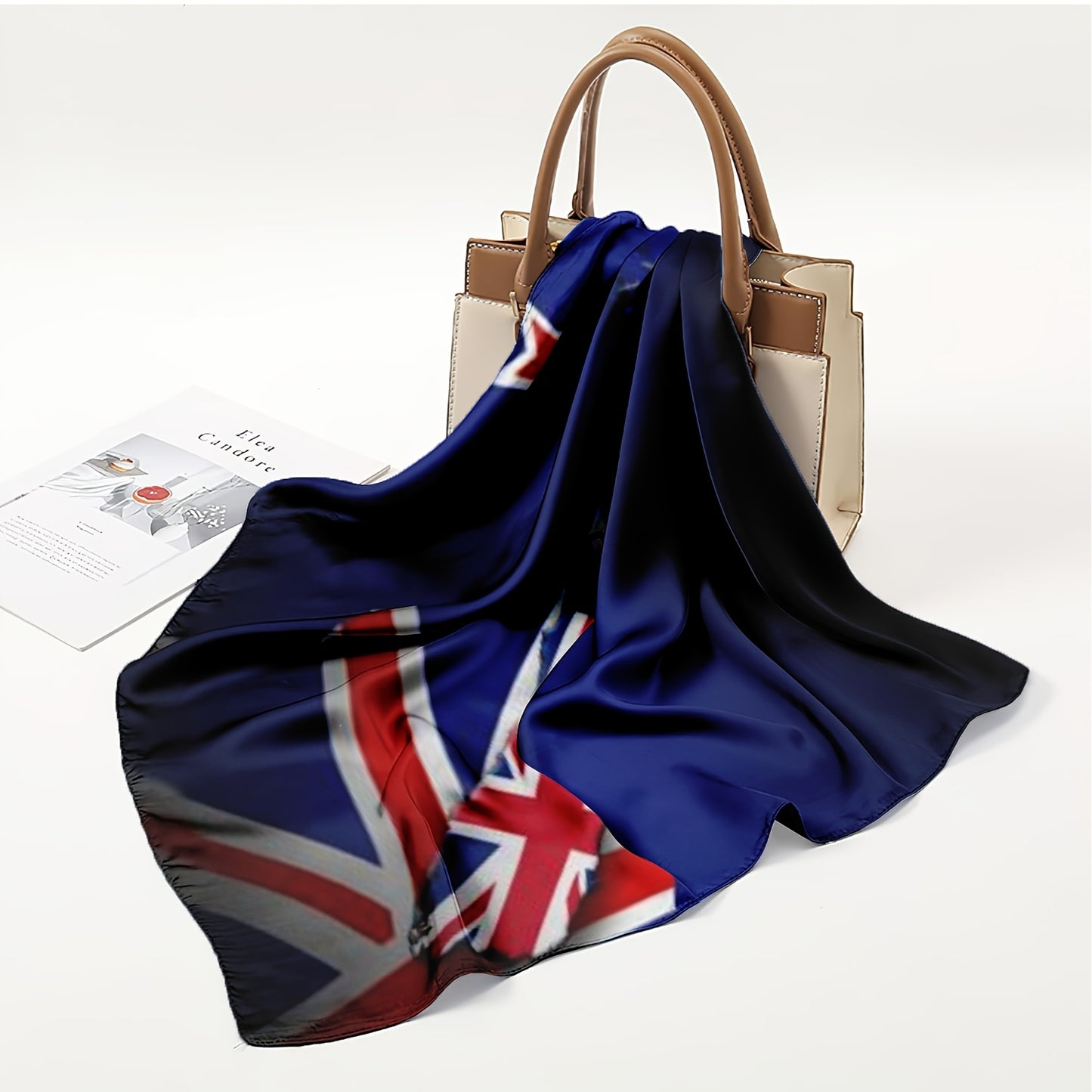 Women's Lightweight New Zealand Flag Scarf - Breathable Knit Polyester