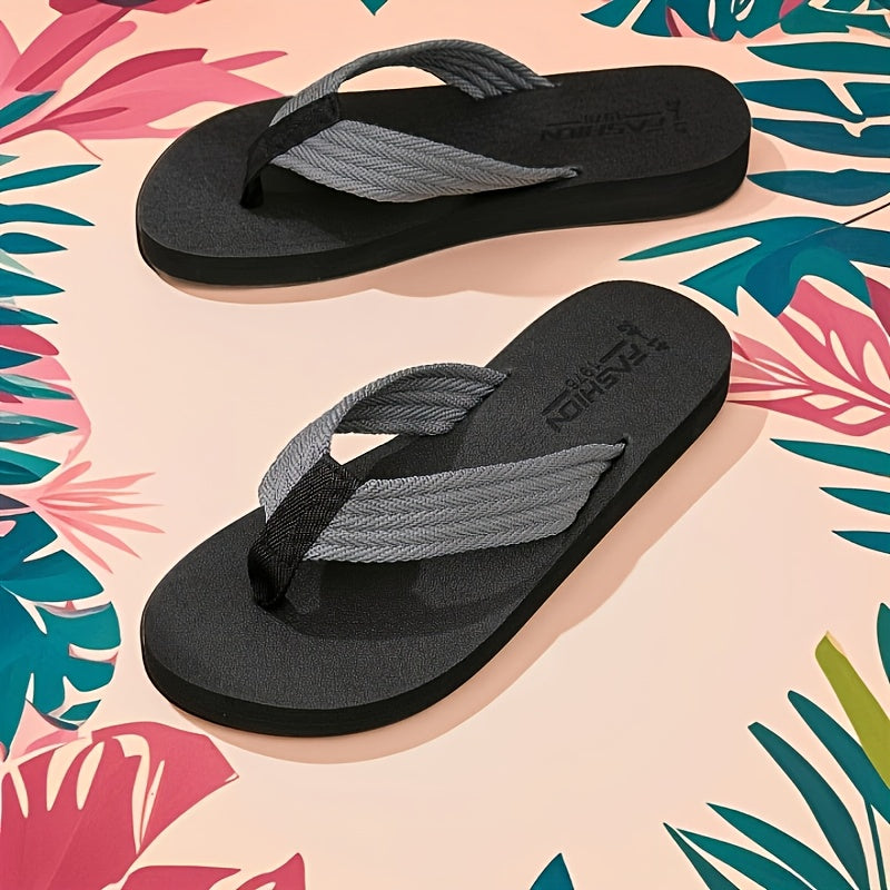 Men's Summer Beach Slippers with Durable EVA Sole